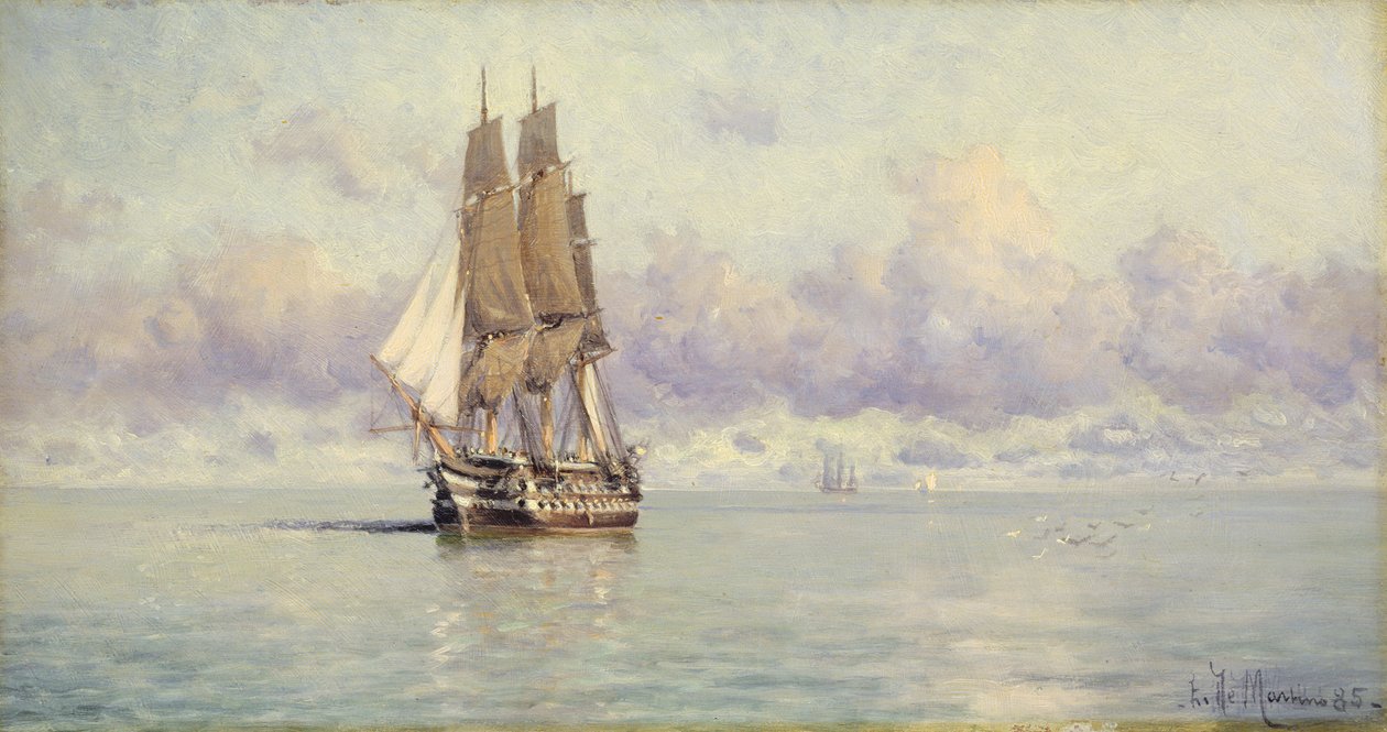 Um Homem-O-Guerra, 1885 de Eduardo de Martino