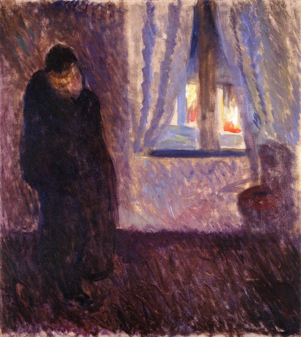 Beijo pela janela de Edvard Munch