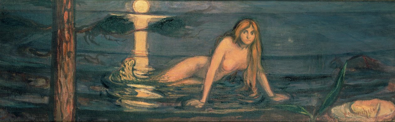 A Dama do Mar, 1896 de Edvard Munch