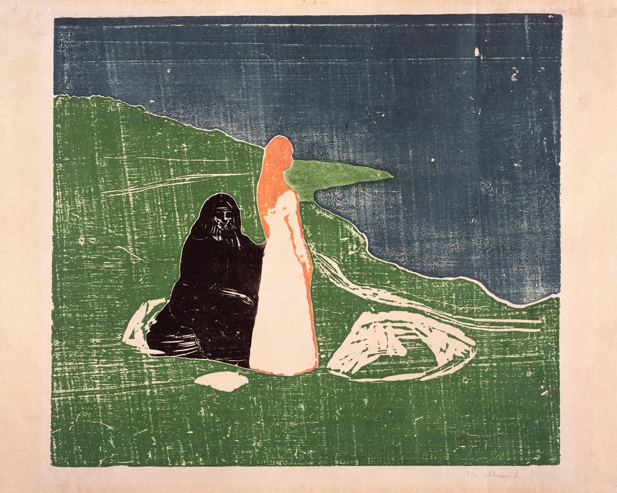 Duas mulheres na costa, 1898 de Edvard Munch