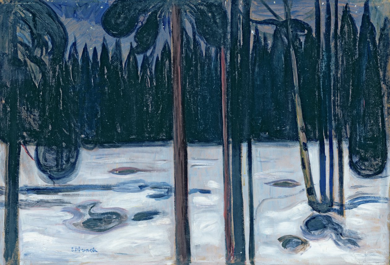 Paisagem de inverno de Edvard Munch