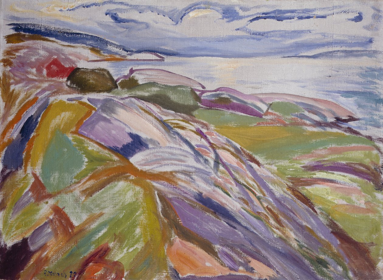 Paisagem costeira, Hvitsten de Edvard Munch