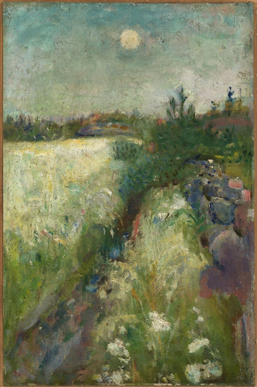 Prado florido em Veierland de Edvard Munch
