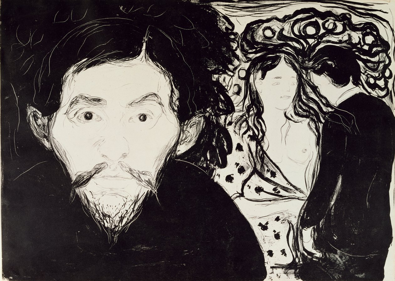 Ciúme, 1896 de Edvard Munch