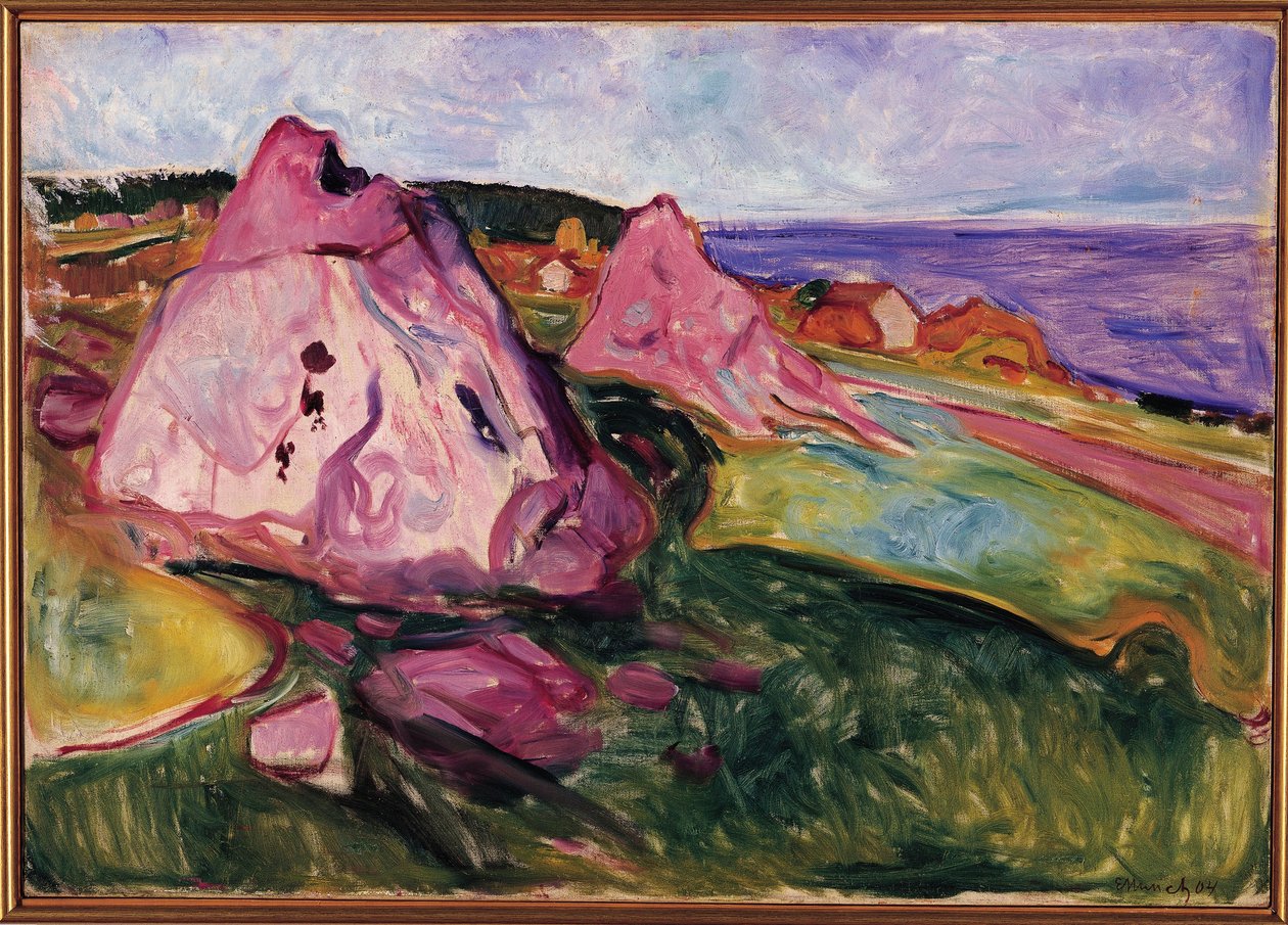 Paisagem, Rochas Violeta de Edvard Munch