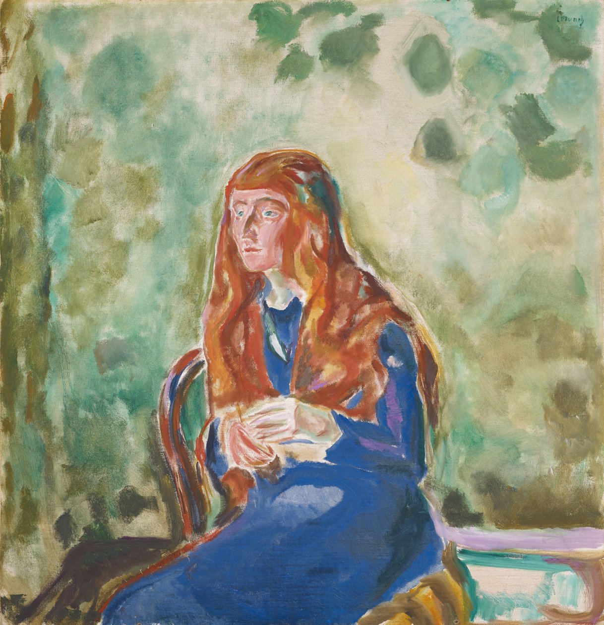 Retrato de mãos Perls, 1913 de Edvard Munch