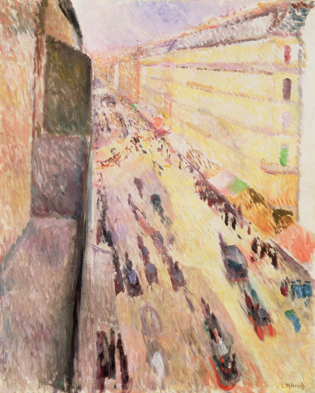 Rue de Rivoli, 1891 de Edvard Munch