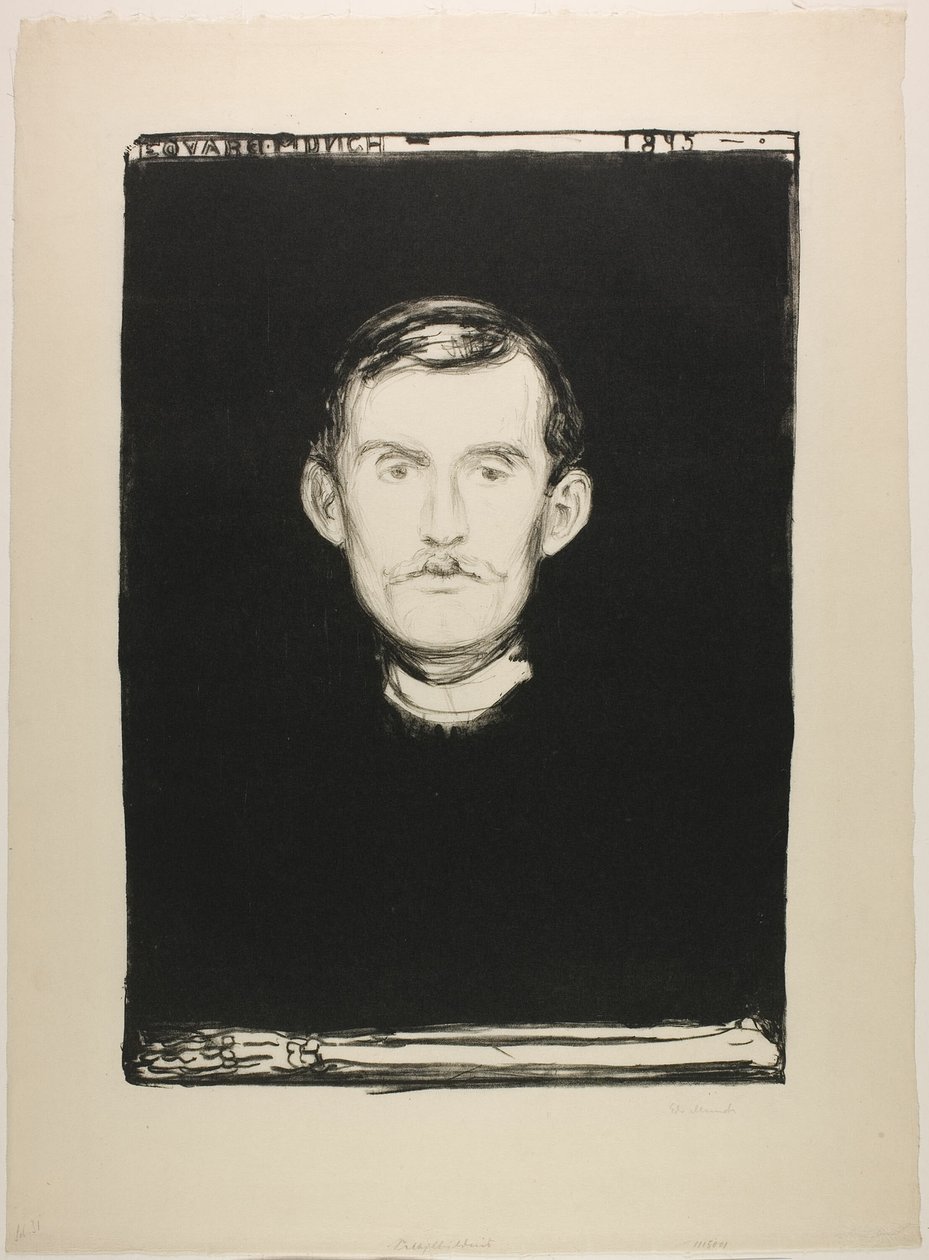 Auto-retrato de Edvard Munch