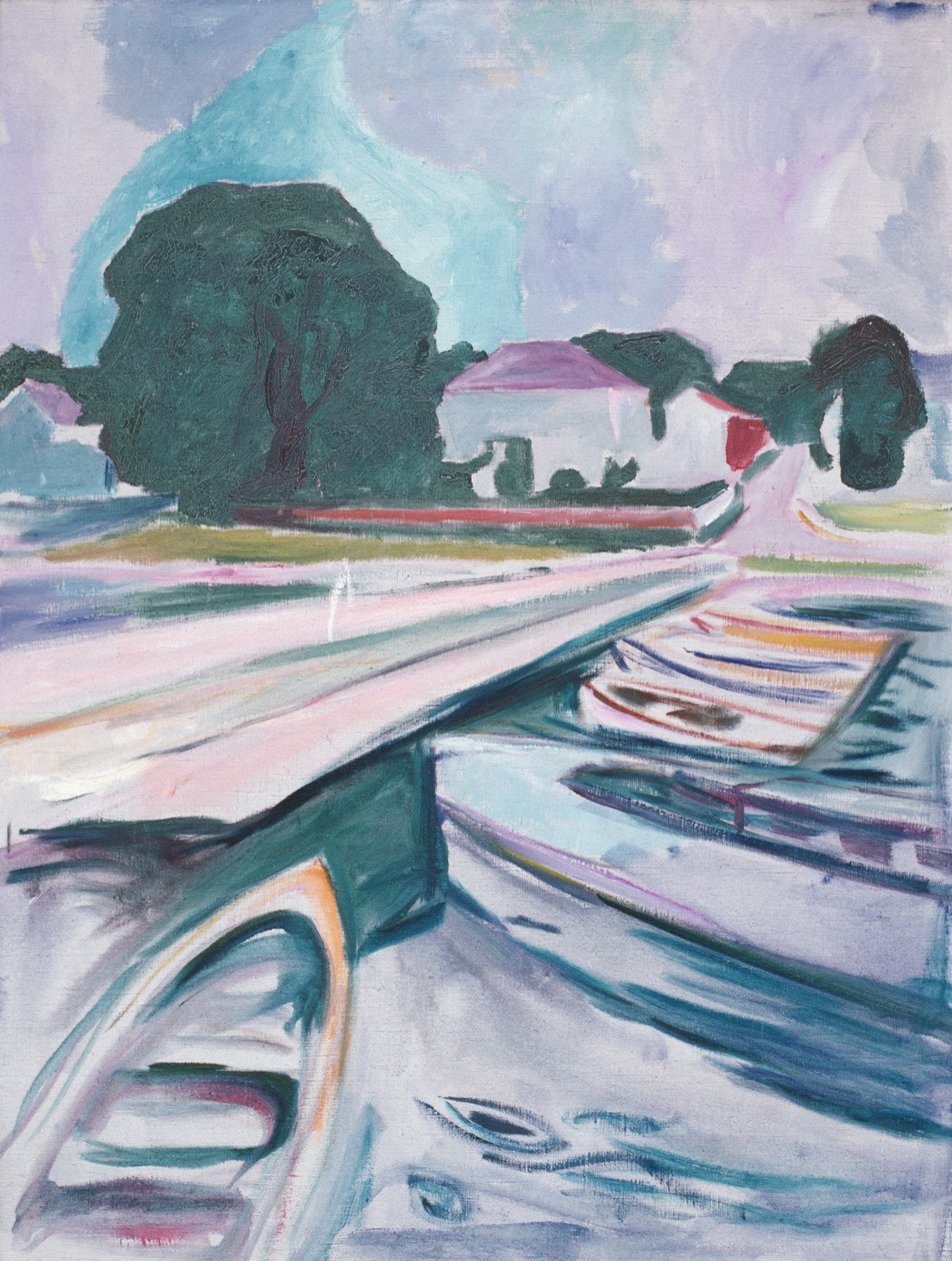 A ponte em Aasgaardstrand de Edvard Munch