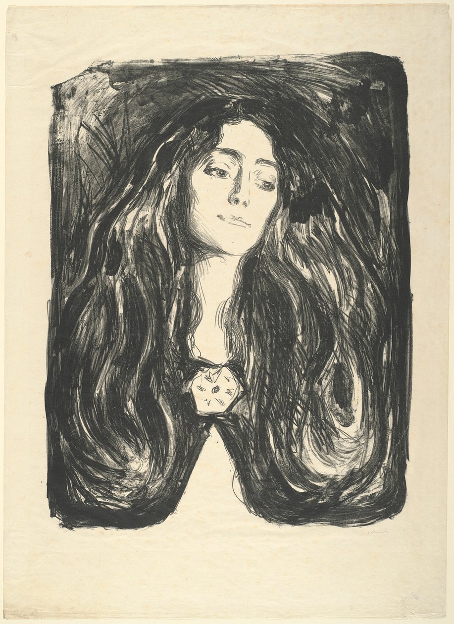 O broche. Eva Mudocci de Edvard Munch