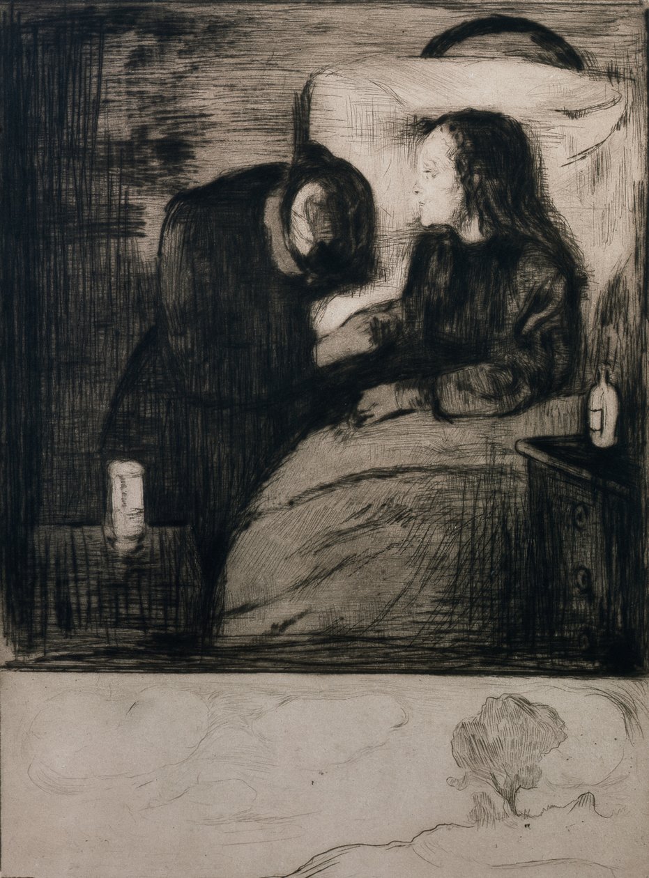 A criança doente de Edvard Munch