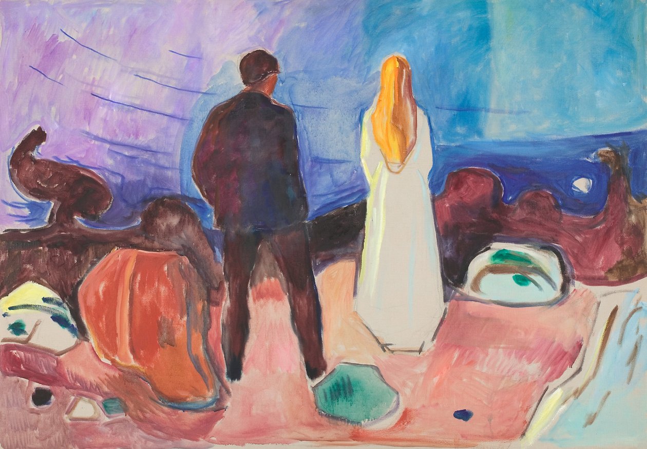 Dois seres humanos. Os Solitários de Edvard Munch