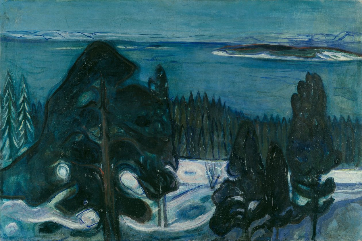 Noite de inverno de Edvard Munch