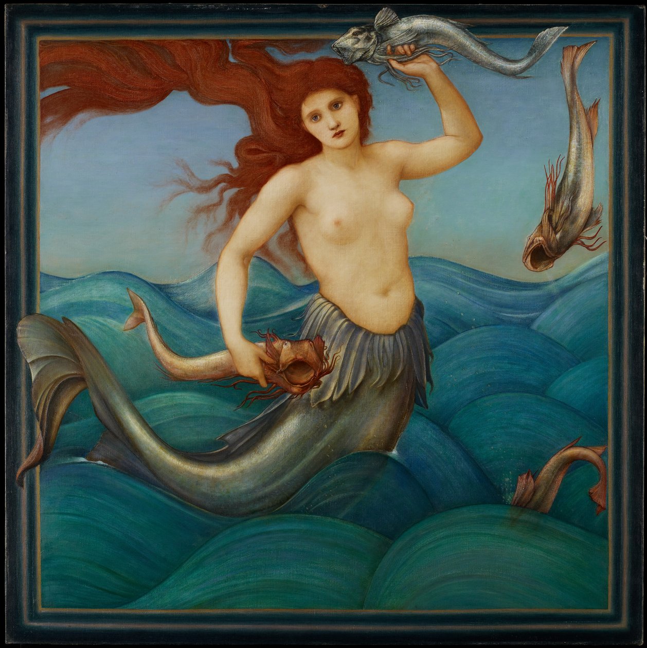 Uma ninfa do mar, 1881 de Edward Burne Jones
