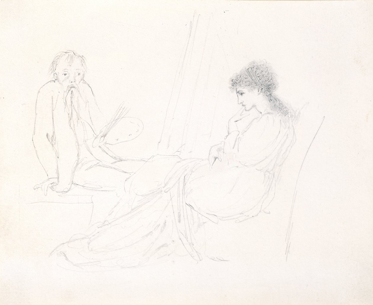O Artista e Maria de Edward Burne Jones