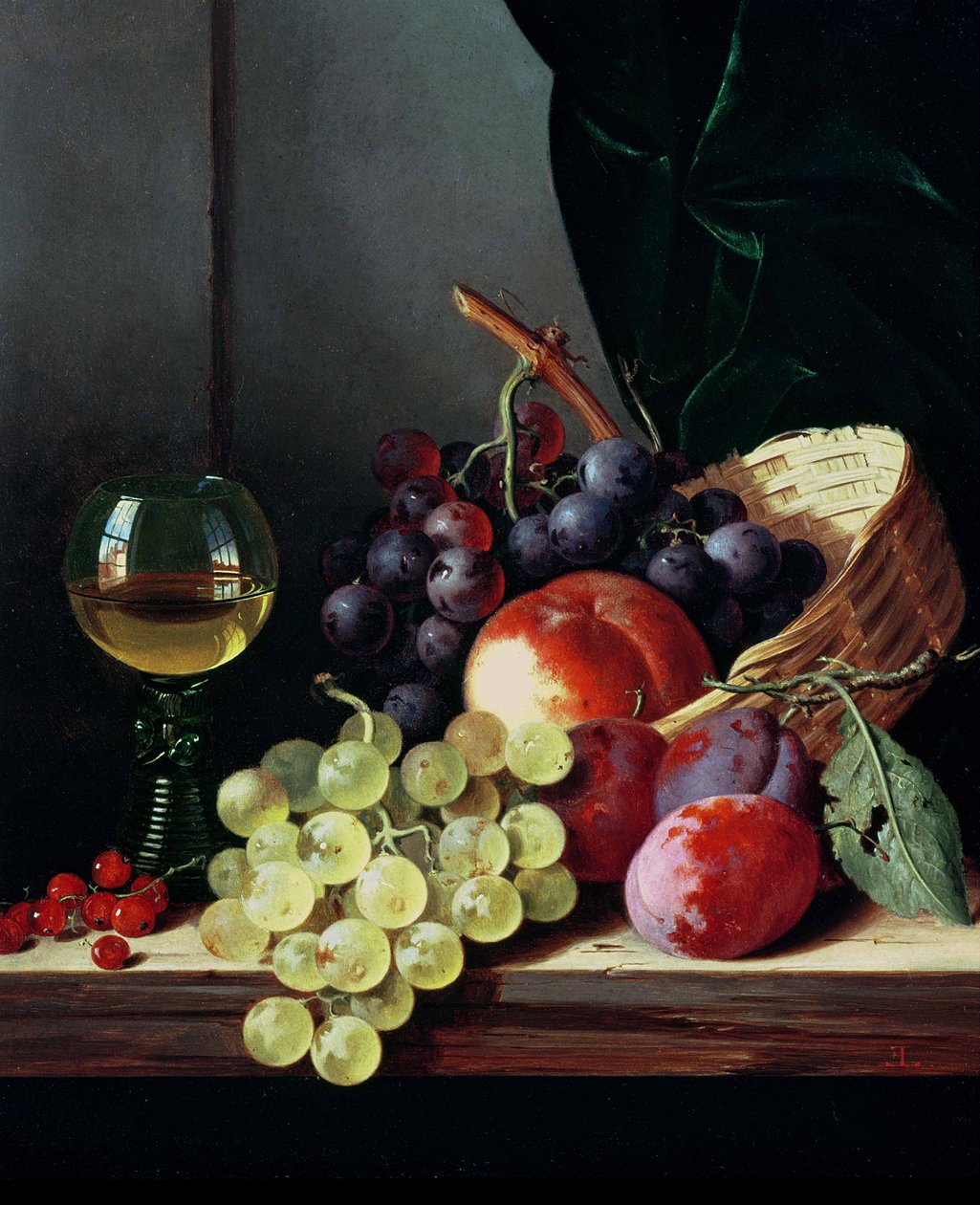 Uvas e ameixas de Edward Ladell