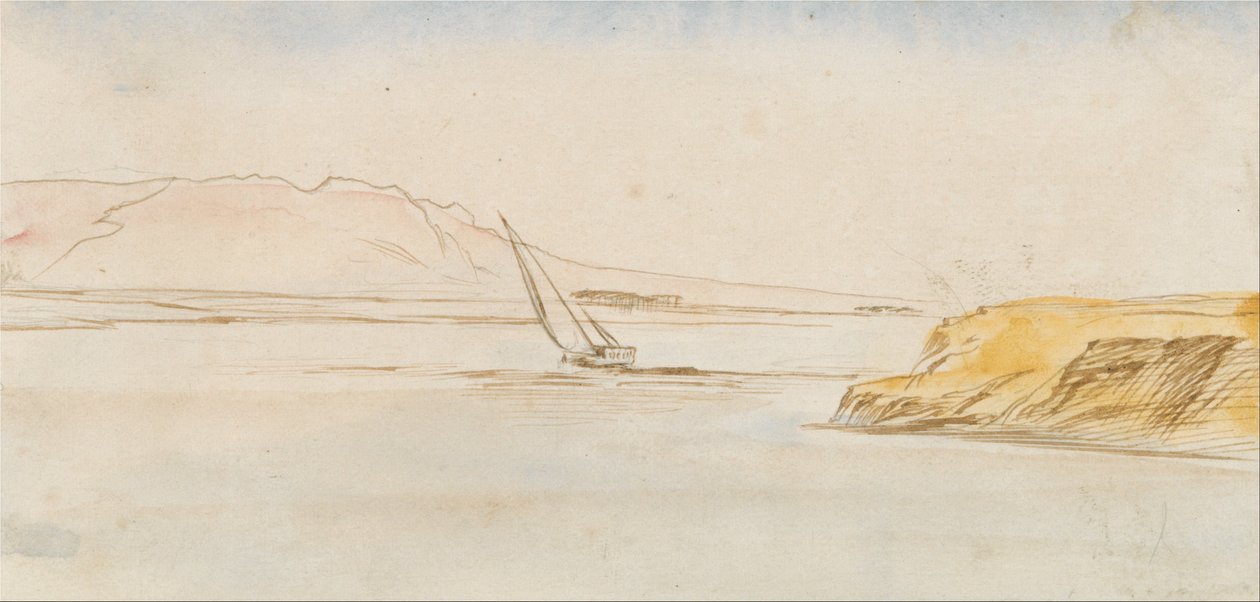 Barco no Nilo de Edward Lear
