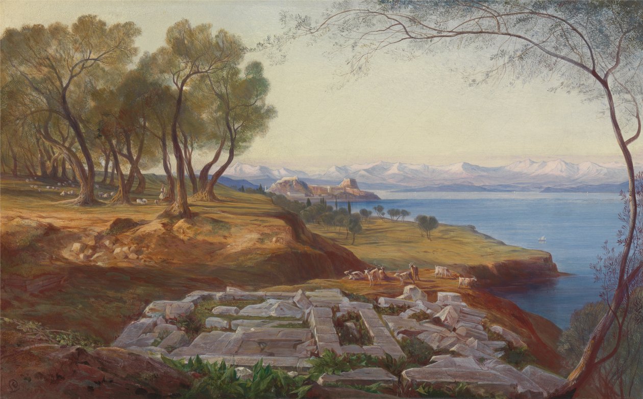 Corfu da Ascensão de Edward Lear