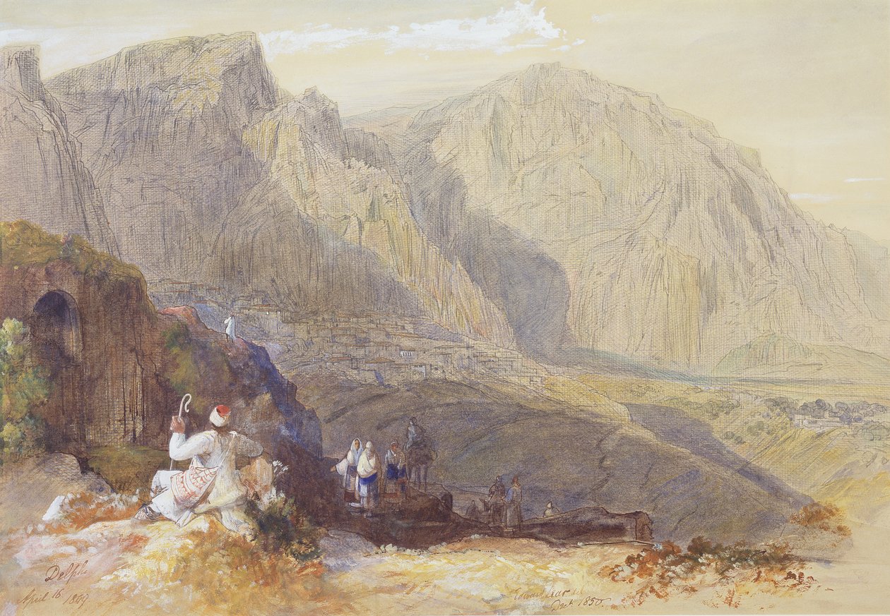 Delphi, c.1849 de Edward Lear