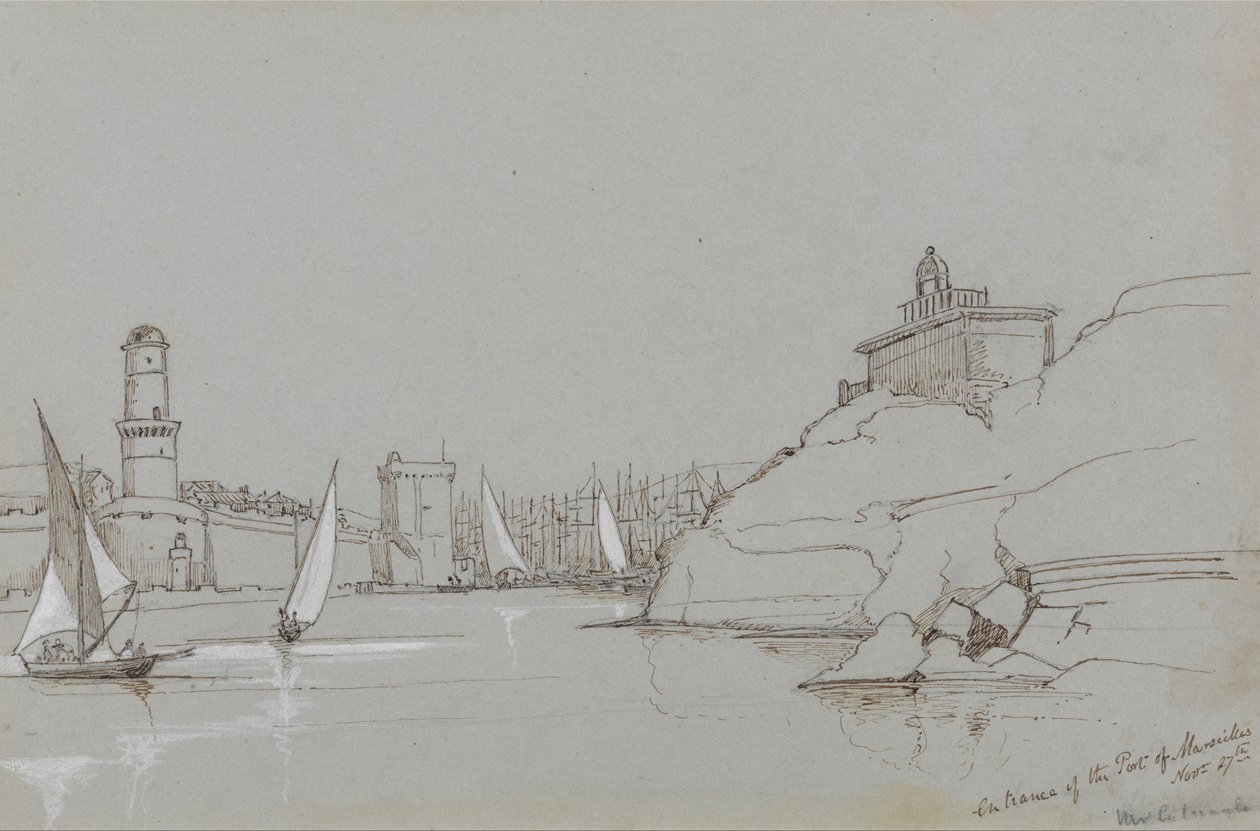 Entrada, porto, martesilles de Edward Lear