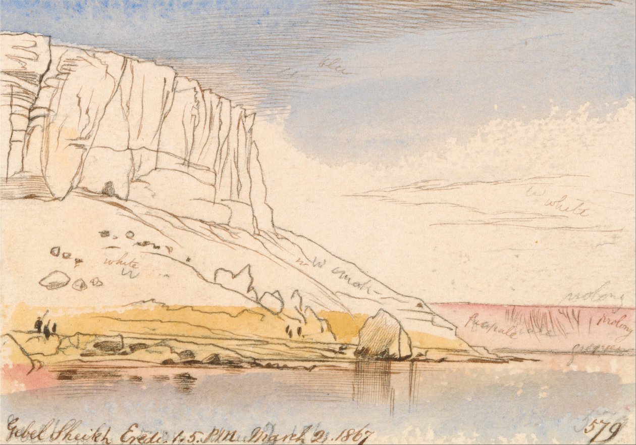 Gebel Sheikh Heirs de Edward Lear
