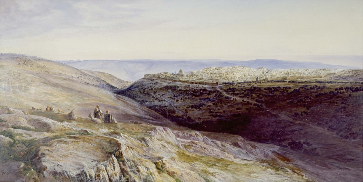 Jerusalém, 1865 de Edward Lear