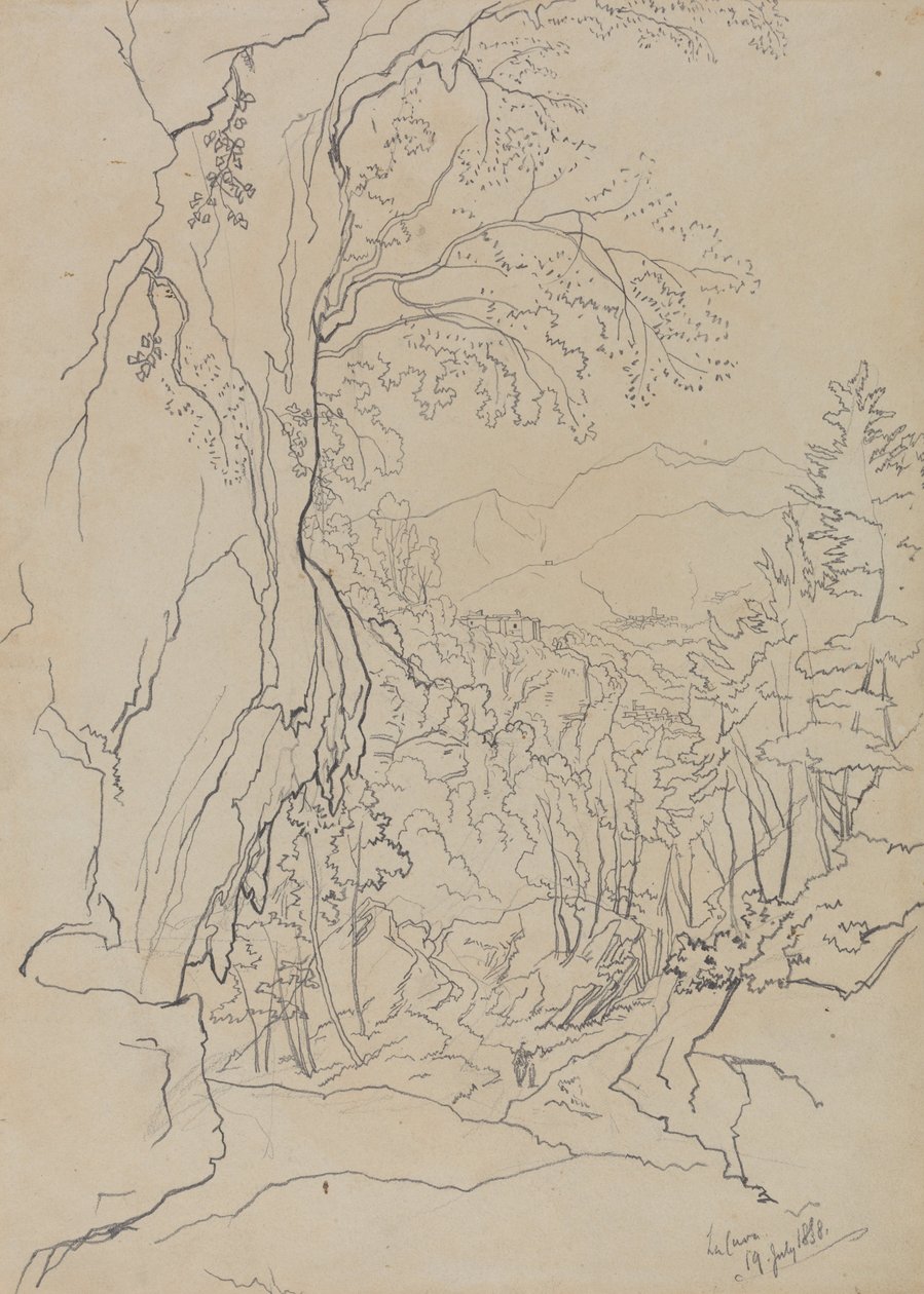 La Cava, 19 de julho de 1838 de Edward Lear