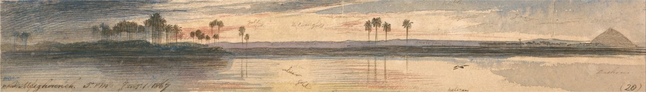 Perto de Mesghouneh de Edward Lear