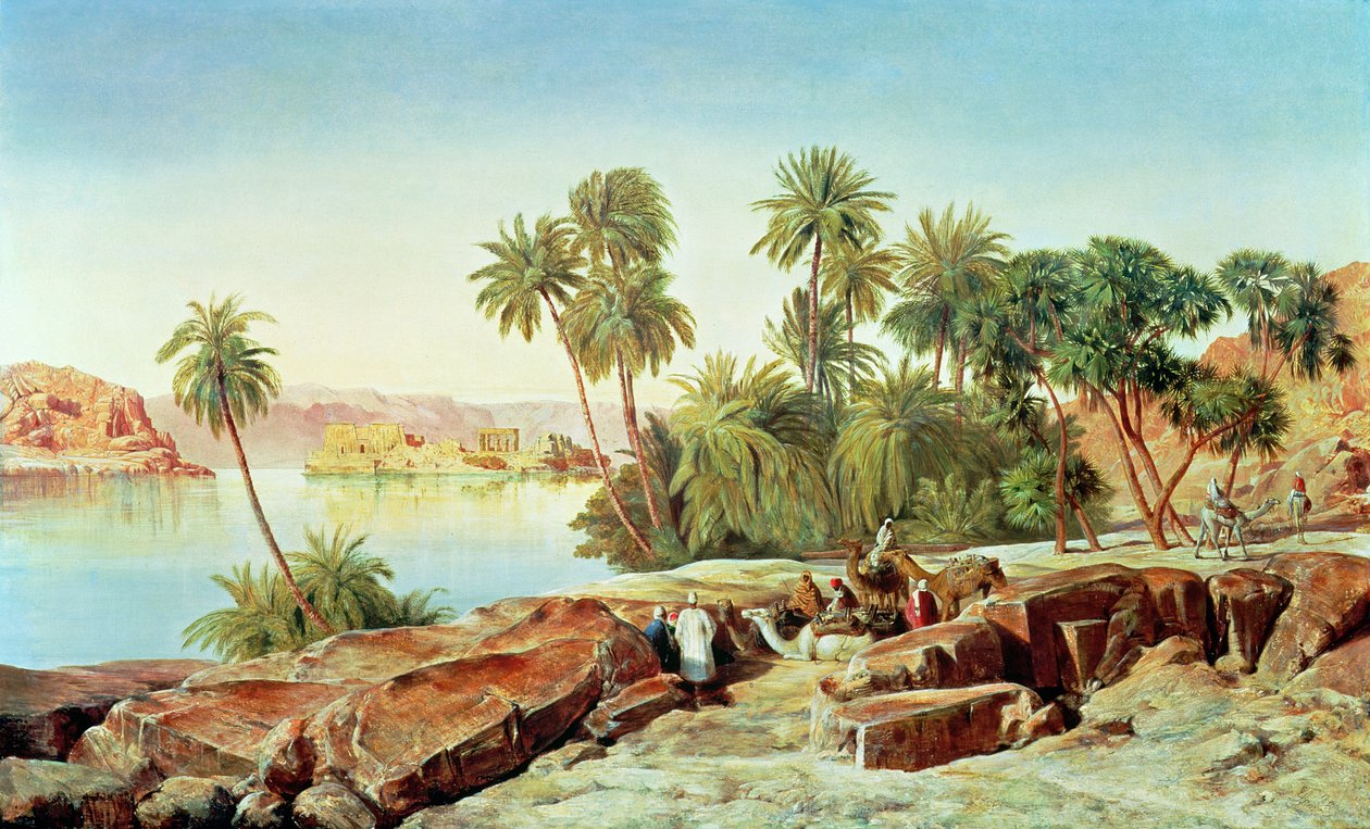 Philae no Nilo de Edward Lear