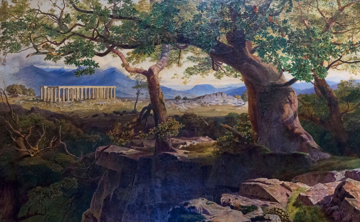 Templo Apolo em Bassae de Edward Lear