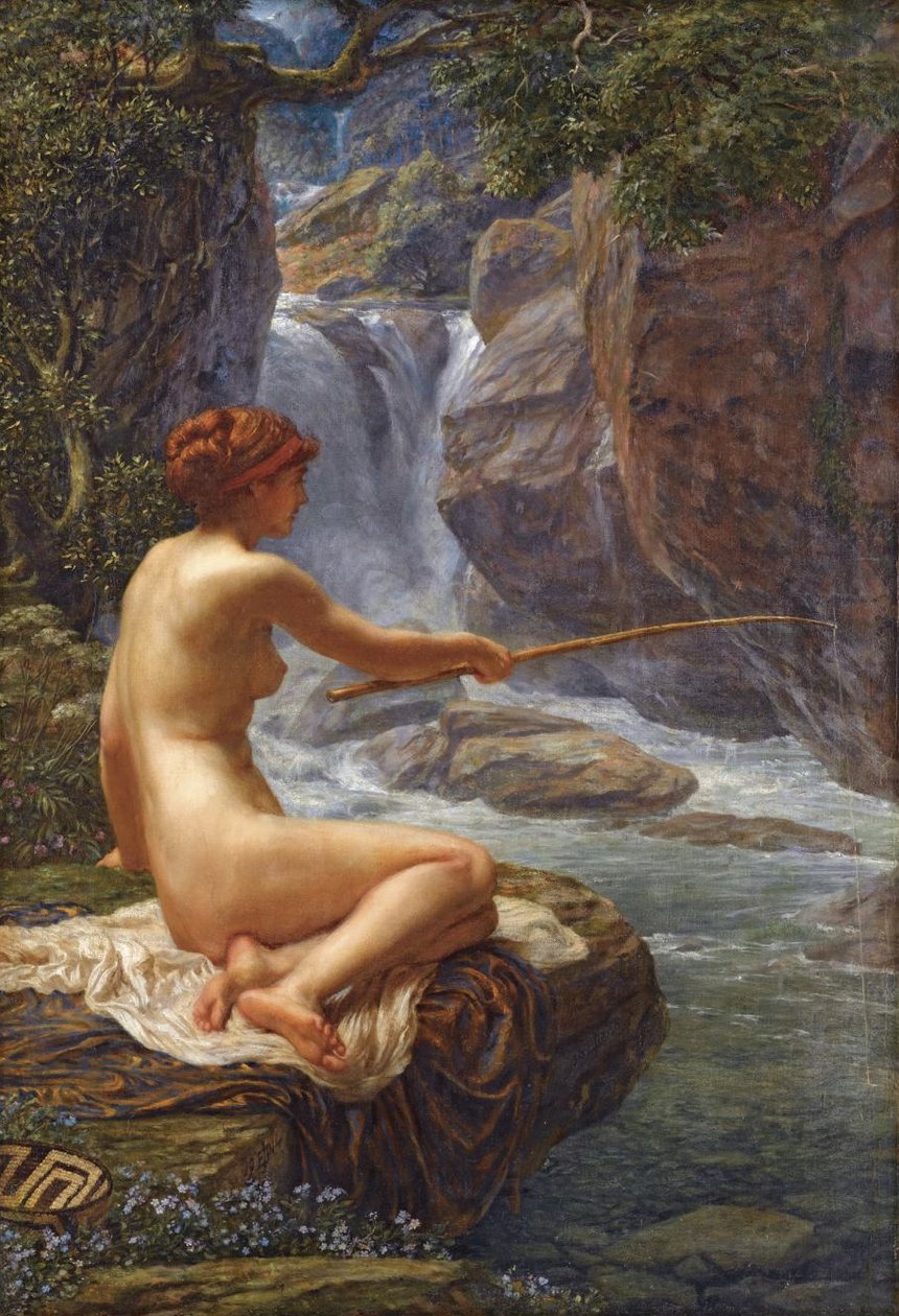 Uma ninfa do riacho de Edward John Poynter