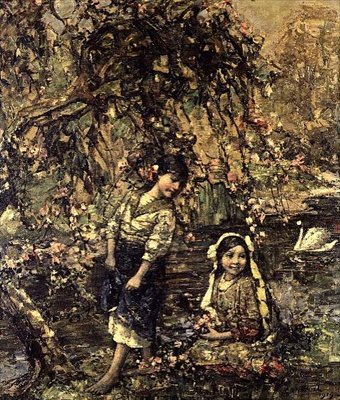 O Lago dos Cisnes de Edward Atkinson Hornel