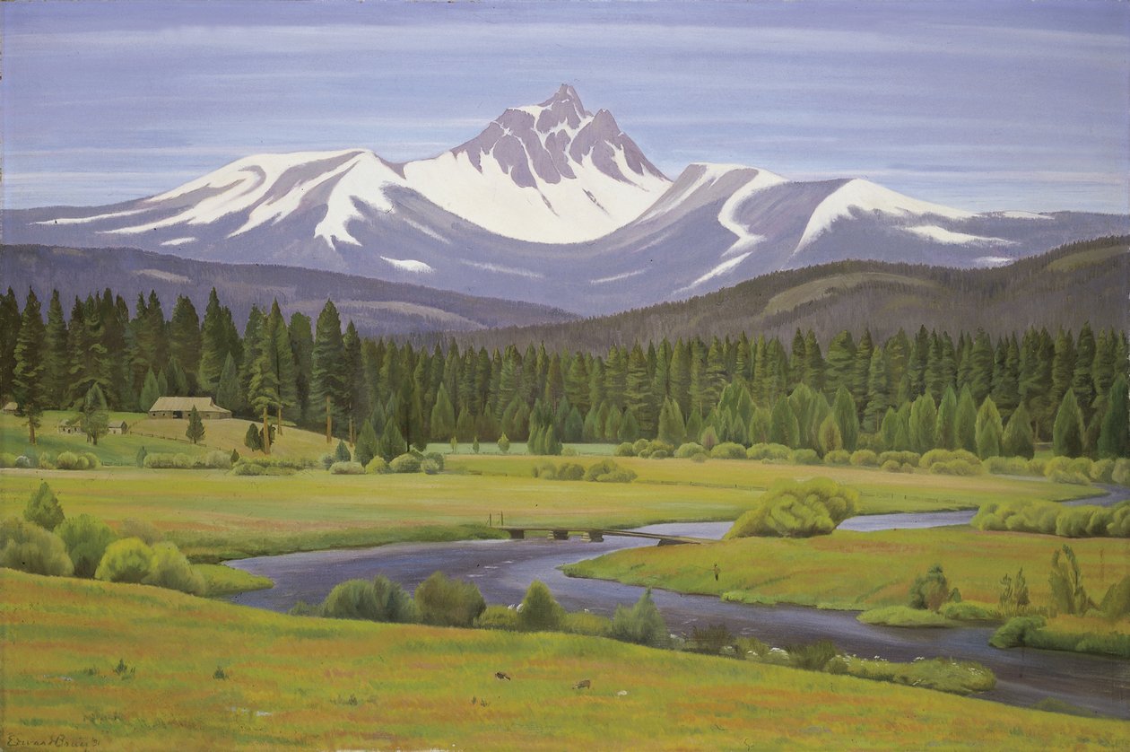 Nas Montanhas Cascade, 1931. de Edward Bruce
