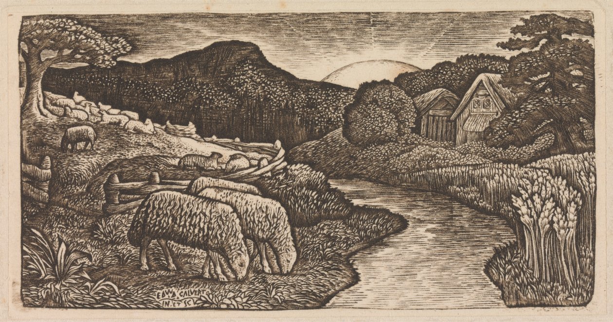 As ovelhas do seu pasto de Edward Calvert