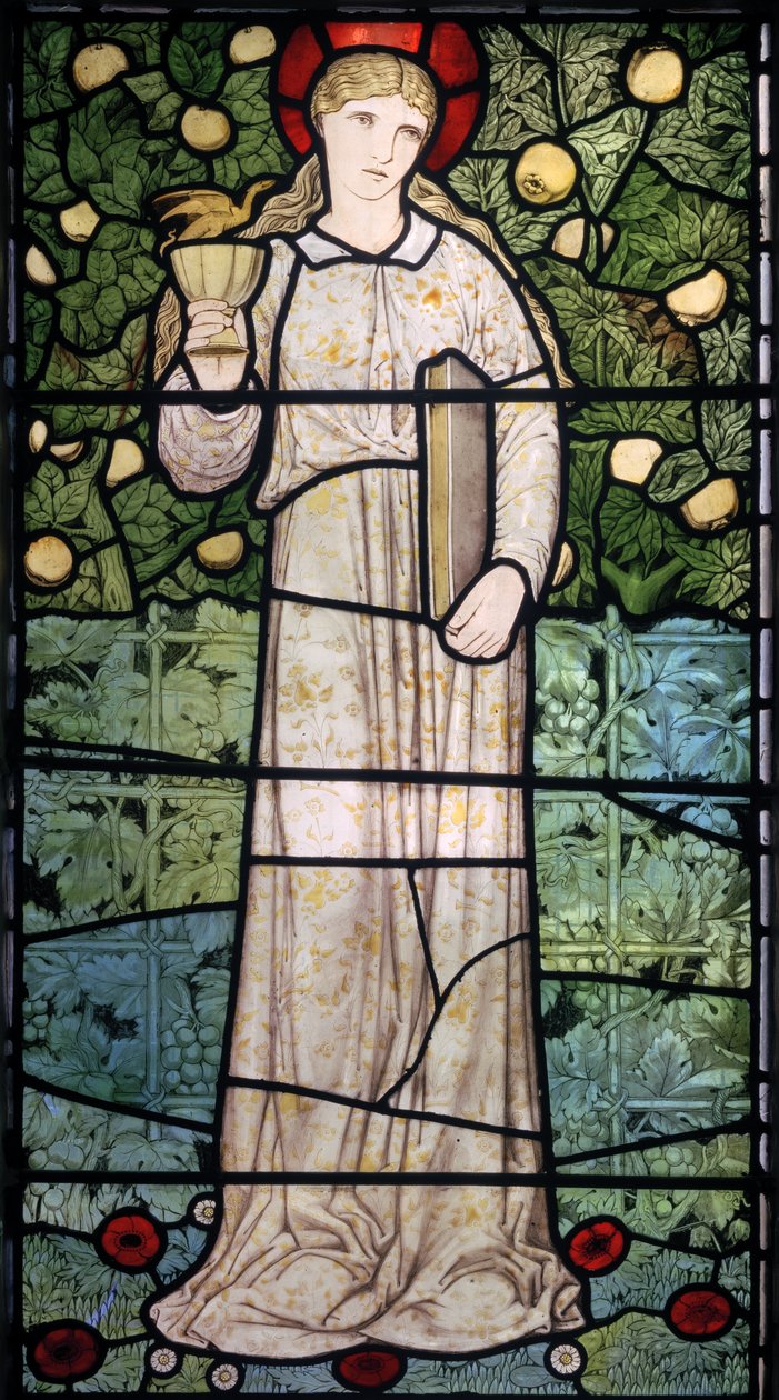 Fé, 1867 (vitral) de Edward Burne Jones