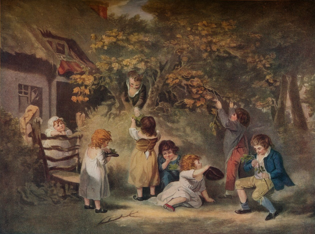 Crianças Nutting, c1783 de Edward Dayes