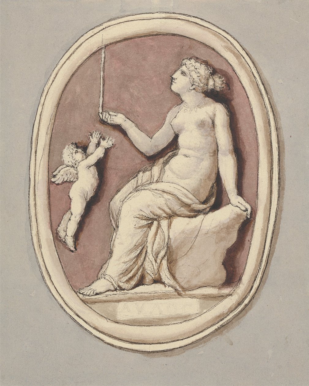 Vénus e Cupido de Edward Francis Burney