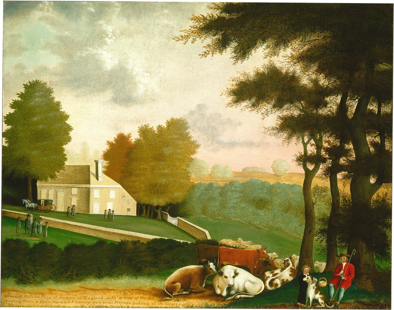 O túmulo de William Penn de Edward Hicks