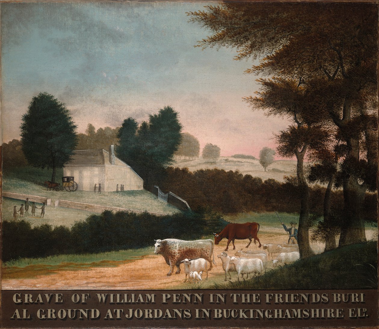 O túmulo de William Penn de Edward Hicks