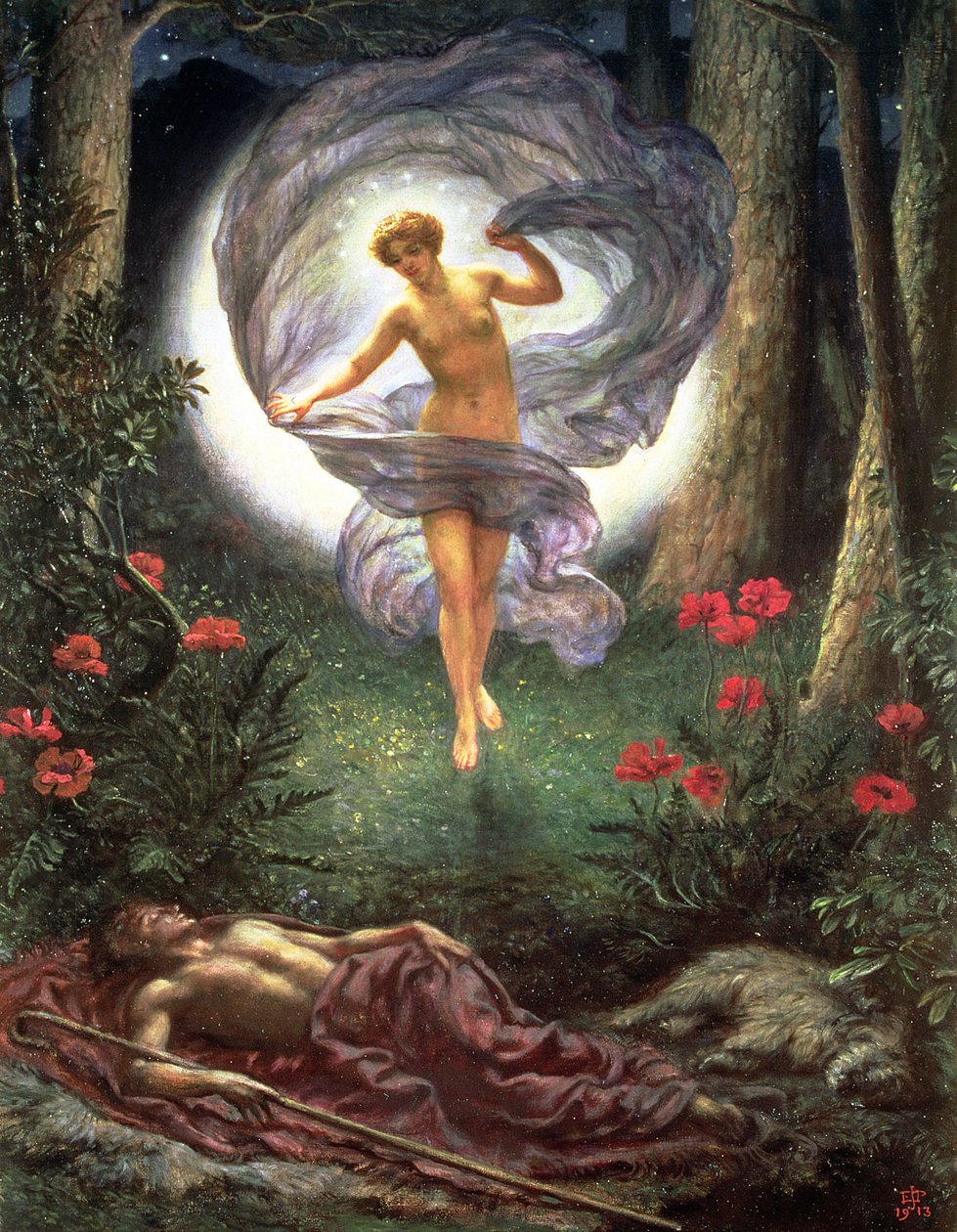 As Visões de Endymion de Edward John Poynter
