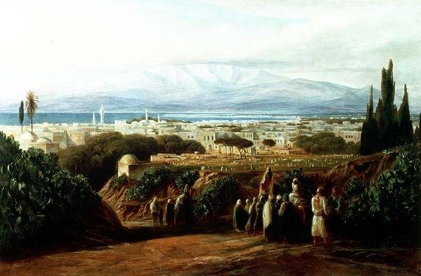 Cidade com cemitério de Edward Lear