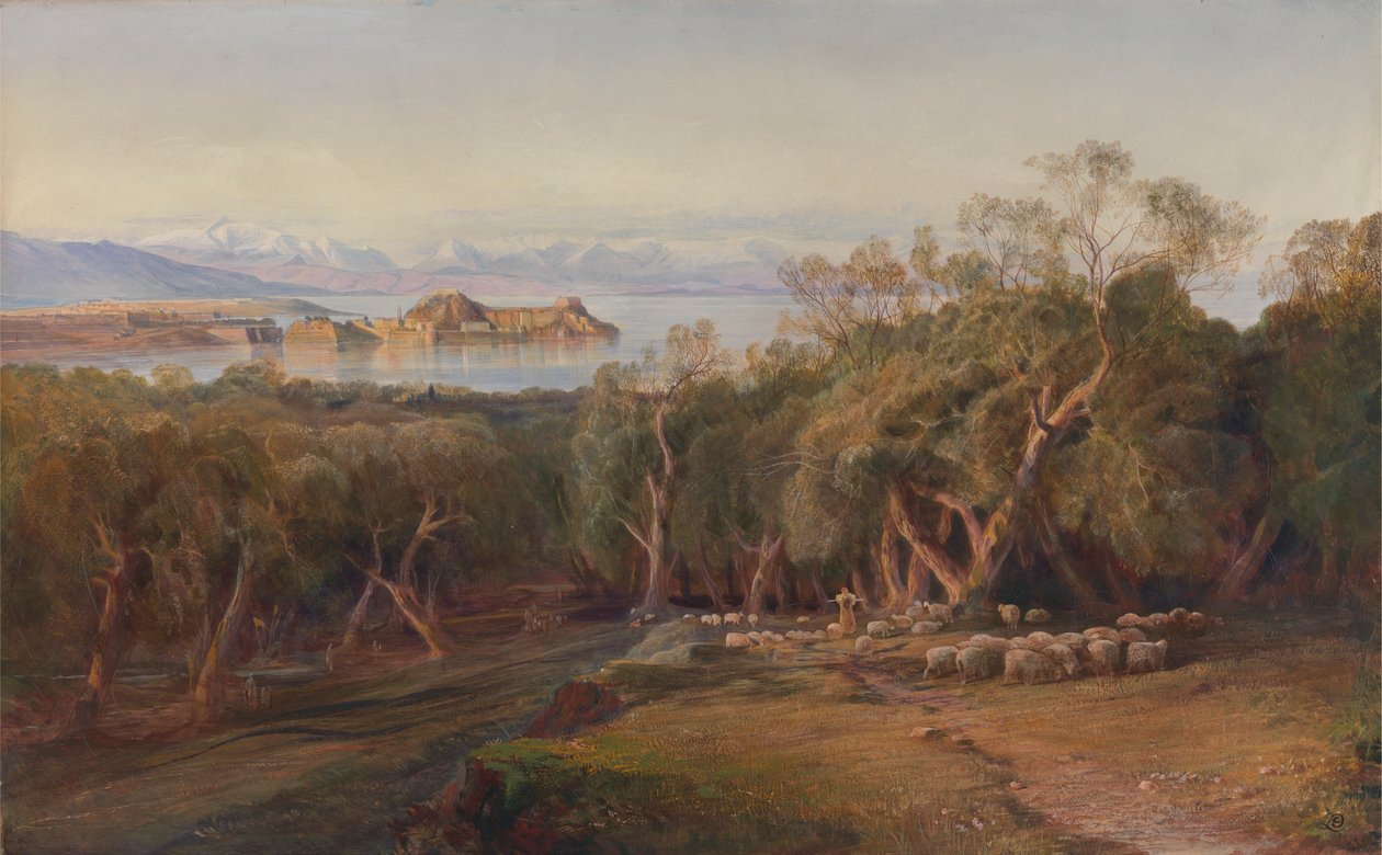 Corfu da Ascensão de Edward Lear