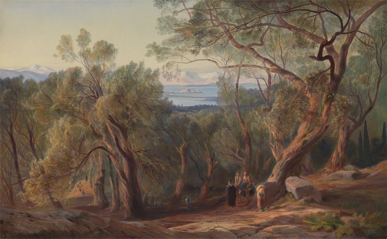 Corfu a partir de Santa Decca de Edward Lear
