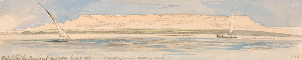 Gebel Sheikh Embarak de Edward Lear