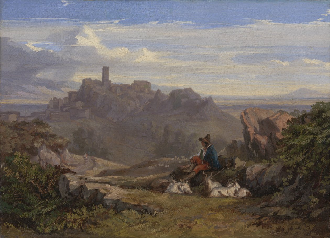 Paisagem com Cabrera, c.1842 de Edward Lear