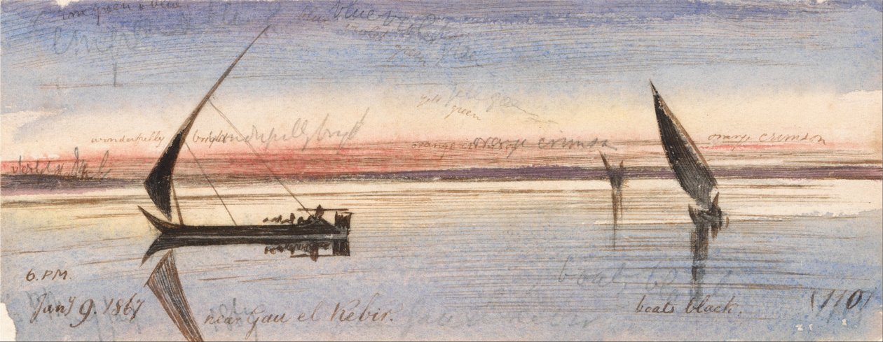 Perto de Gau el Kebir de Edward Lear
