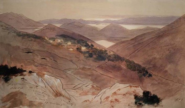 Aldeia de Katochori de Edward Lear