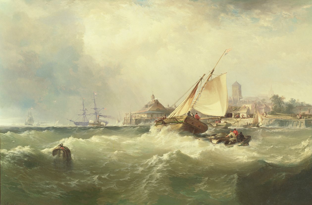 Novo Castelo no Delaware de Edward Moran