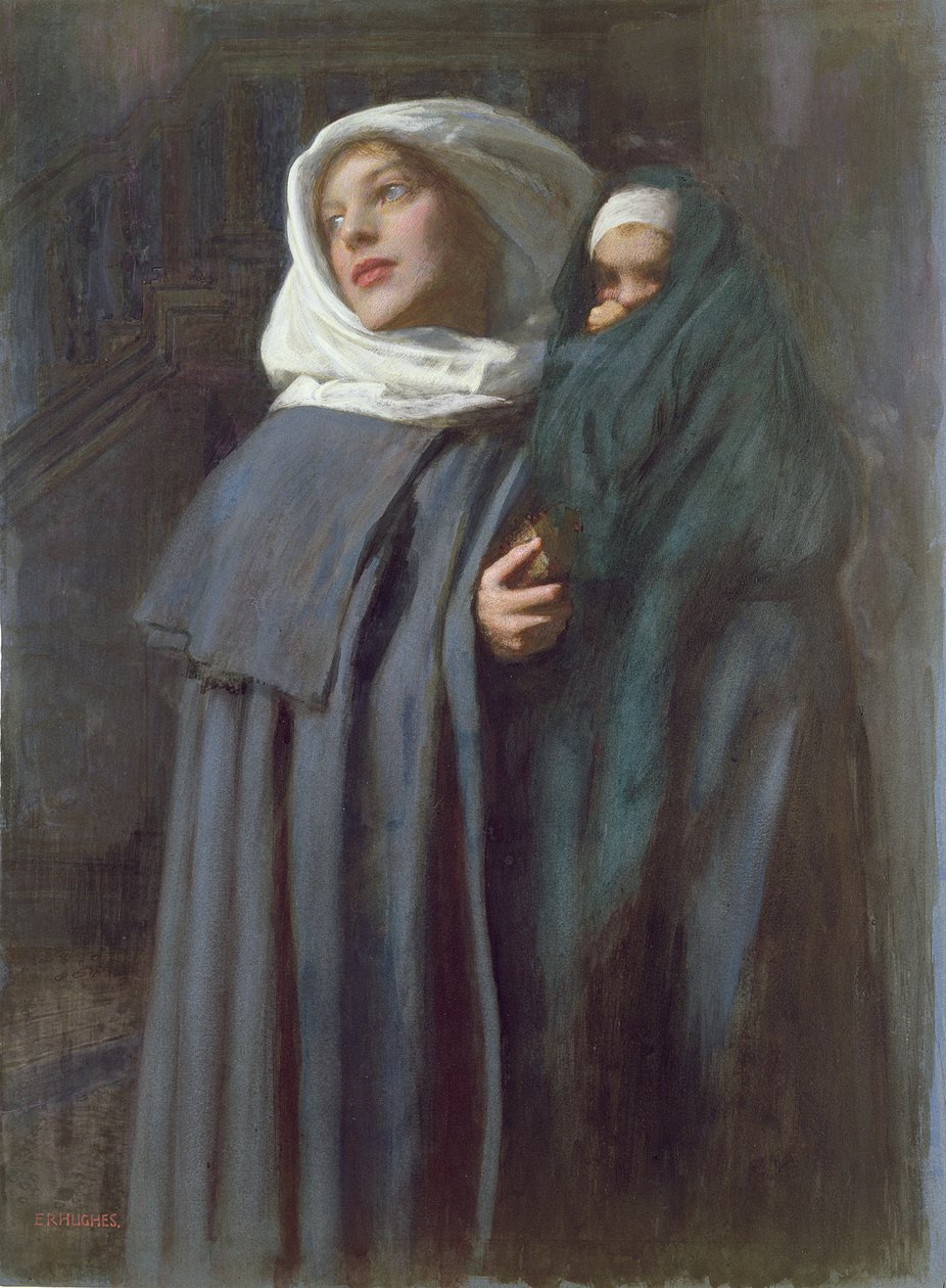 Mãe e filho (wc) de Edward Robert Hughes