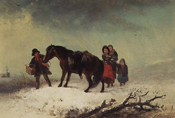 Cena de neve de Edward Robert Smythe